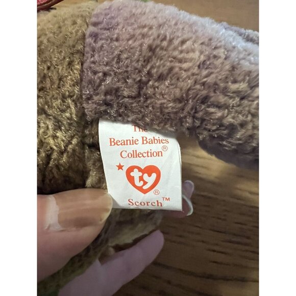 TY Beanie Baby Scorch the Dragon 1998 Plush‎ Stuffed Animal with Tag - Picture 6 of 13